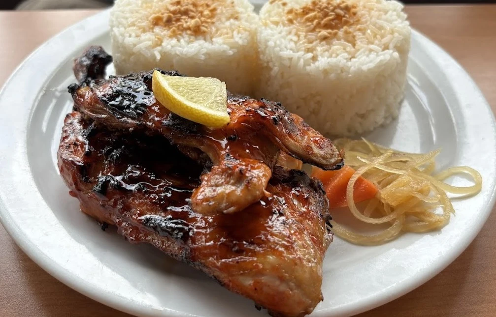 Chicken House signature Filipino dishes - Chicken Inasal and Filipino BBQ on Whyte Avenue
